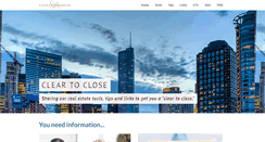 Desktop Screenshot of cleartoclose.net